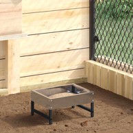 Hranilica za ptice, srebrna, 80 × 28 × 13,5 cm, pocinčani čelik