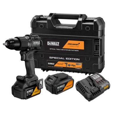DEWALT Aku udarna bušilica DCD86MP2T McLaren F1 Team, 18 V, 90 Nm, 2 x 5 Ah