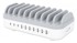 MANHATTAN Punionica Charging Station 10-portna (3×USB-C PD do 18W + 7×USB-A do 12W), bijela/siva