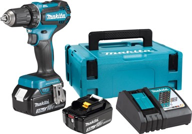 MAKITA Akumulatorska bušilica DDF485RFJ (18V,LI-ION,BL,2X3,0AH)