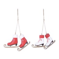 EGO DEKOR Set od 2 viseća ukrasa s klizaljkama  