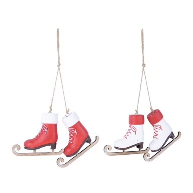 EGO DEKOR Set od 2 viseća ukrasa s klizaljkama