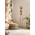 TRIO Stojeća svjetiljka u prirodnoj boji s metalnim sjenilom (visina 150 cm) Bell 