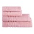 CASA SELECCIÓN Ružičasti pamučan ručnik od frotira 30x50 cm Simple