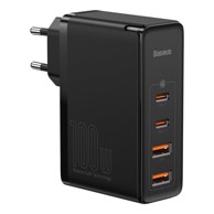BASEUS GaN2 Pro zidni punjač 100W, USB / USB Type C Quick Charge 4+ PD, crni, model CCGAN2P-L01