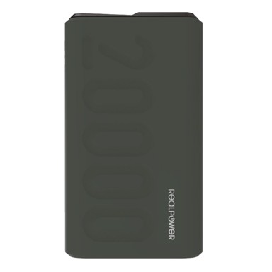REALPOWER Powerbank 333646, 20000 mAh, zeleni