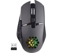 DEFENDER Gaming miš GM-514 Glory, crni, bežični, optički, 3200 DPI, 6 tipki, ugrađena baterija, RGB osvjetljenje