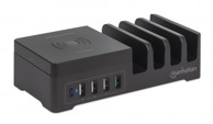 MANHATTAN Punjačka stanica, 102230, 1x USB-C PD, 1x USB-A, crna