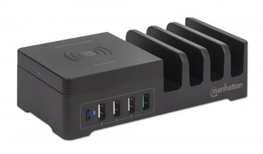 MANHATTAN Punjačka stanica, 102230, 1x USB-C PD, 1x USB-A, crna