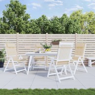 Jastuci za stolicu s visokim naslonom 4 kom bež tkanina Oxford