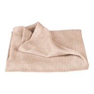 ROBA Bež pamučna pletena deka za bebe 80x80 cm Frosty Almond