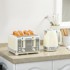 HOMESTAR Set kuhala za vodu i tostera, 1,7 L, krem