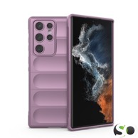 Silikonska Wave maskica za Samsung S25 Ultra Svijetlo ljubičasta