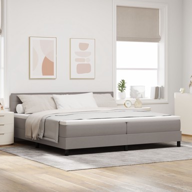 Box Spring krevet s madracem, bež, 200x200 cm