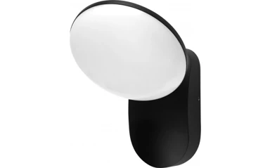LED Zidna svjetiljka aluminijska 12W IP54 3000K, crna