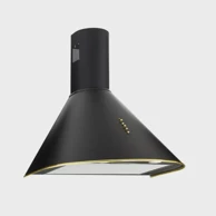 AKPO Kuhinjska napa Chimney Hood WK-4 Dandys GOLD 50 cm 450 m3/h, crna