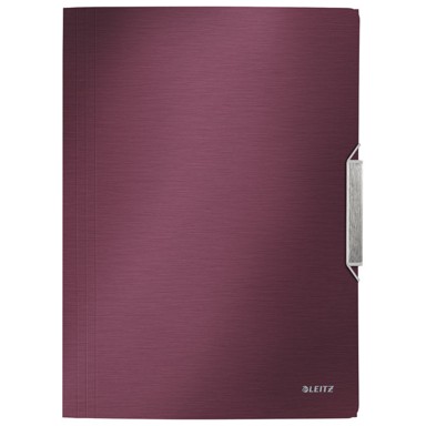 LEITZ Fascikl klapa s gumicom Style PP A4 39770028, bordo