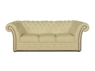 CHESTERFIELD Trosjed Winfield Basic Leather, 3-sjedišta, Vanilla