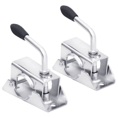 Stezaljke za potporni kotač 2 kom, 13,5 x 6,5 x 14 cm, pocinčani čelik