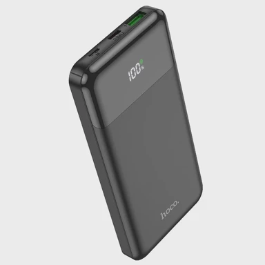 HOCO Power bank J102, 10000 mAh, PD QC3.0, 3 A, 20 W, crni