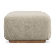 MAKAMII Bež modularni tabure od bouclé tkanine Ailani, 83x41x95 cm