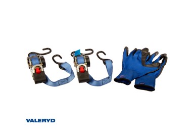 VALERYD Traka za vezanje tereta 25mm 1,8+1,8m 250kg automatic duple kuke/rukavice 6600035