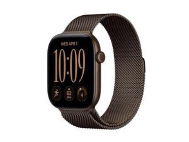 APPLE Pametni sat Watch Series 12, GPS, 42 mm, tamnobrončano aluminijsko kućište, tamnobrončana milanska narukvica, MKDC4WF/A