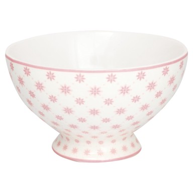 GREEN GATE Ružičasta porculanska posuda za juhu Laurie, ø 15 cm