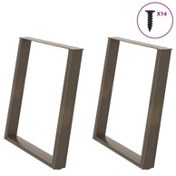 Noge za blagovaonski stol U-oblik 70x(72-73) cm 2 kom