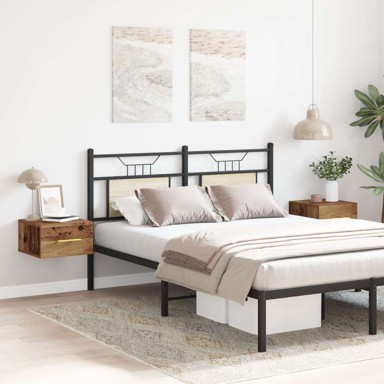 Noćni ormarić 2 komada zidno postavljeni, 35x35x20 cm, staro drvo