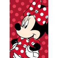 JERRY FABRICS Crvena deka za bebe od mikropliša 100x150 cm Minnie