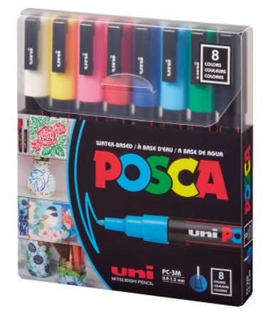 POSCA Uni marker PC-3M set 8/1 sortirane boje