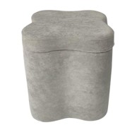 Tabure sa spremištem Clover 36x36x40 cm, sivi