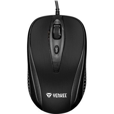 YENKEE Žični miš YMS 1025BK, USB, 4 tipke, crni