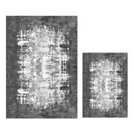 MILA HOME Bijele/sive kupaonske prostirke u setu 2 kom 60x100 cm Modern