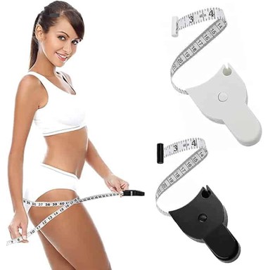 NETSCROLL Sklopivi dvostrani krojački metar, 150 cm, kompaktan, precizan