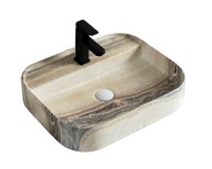 S6 STEKLARSTVO ŠEST Umivaonik Nadpultni S6BR4 55x45x11 cm, bež mramor