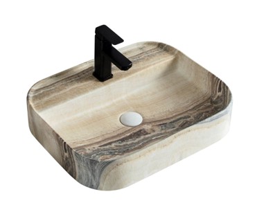 S6 STEKLARSTVO ŠEST Umivaonik Nadpultni S6BR4 55x45x11 cm, bež mramor