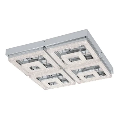 EGLO Plafonjera Fradelo 95661, LED 48 W, krom i kristal