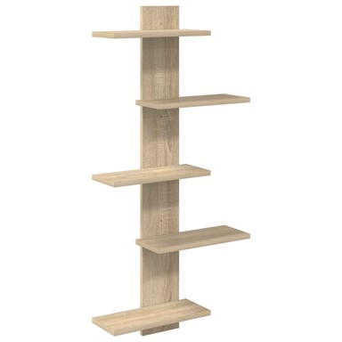 Zidna polica, hrast sonoma, 48,5 x 15 x 101 cm