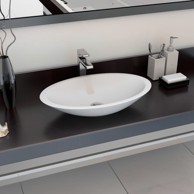 Umivaonik od lijevanih minerala/mramora 59,3x35,1x10,7 cm bijeli