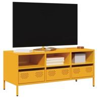 TV ormarić boja senfa 101,5x39x43,5 cm čelični