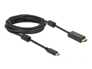DELOCK kabel, USB-C (M) na HDMI (M), DP Alt, 4k, 60 Hz, aktivni, 5m