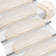 Otirači za stepenice 10 kom 65x21x4 cm,  bijeli