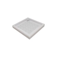 TENDANCE Podloga za kadu PVC, bijela bubbles 50x50 cm