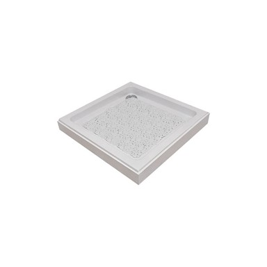 TENDANCE Podloga za kadu PVC, bijela bubbles 50x50 cm