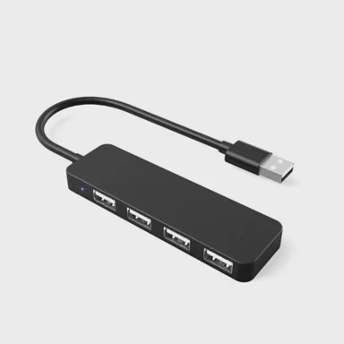 ASONIC USB čvorište, 4 porta, USB 2.0, crno