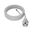 Kabel za napajanje s ravnim utikačem 4 m 3 x 1,5 mm² 16 A IP44, bijeli