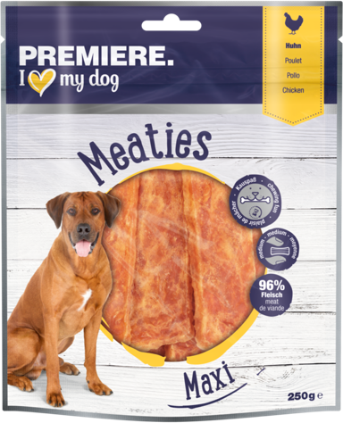 PREMIERE Poslastica za pse Meaties Maxi, piletina, 250 g