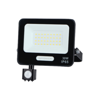 LED Reflektor sa senzorom, 10W-50W, IP65, crni